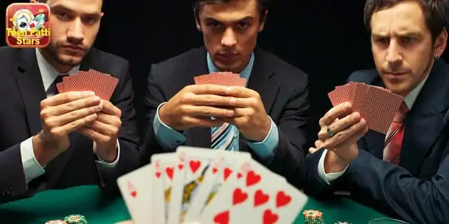 Actual Teen Patti Variations playing with 3 other men image