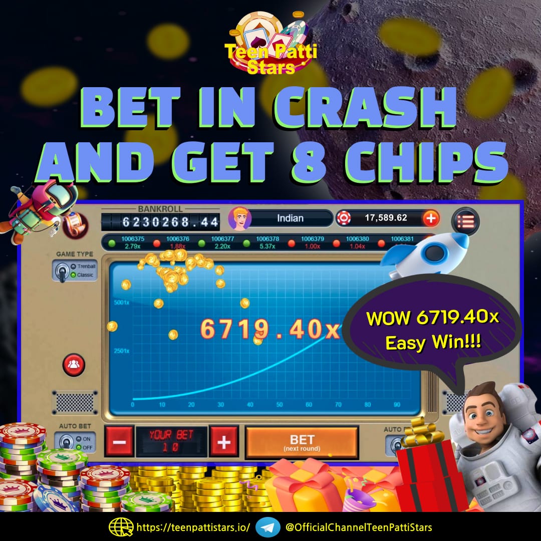 Bet in Crash get 8 chips featured image